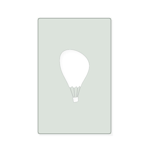 Hot Air Balloon Reusable Mylar Stencil, 10 mil Plastic Paint Stencil for Crafts and Decor