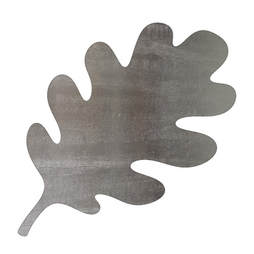 Oak Leaf 2 Steel Cutout Shape, Raw Metal Wall Art and Craft Supply