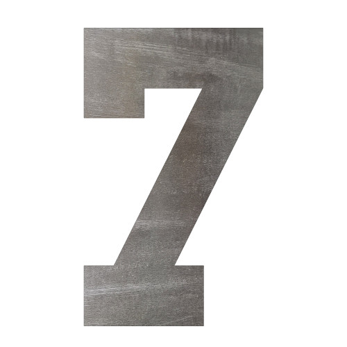 Number 16 Steel Cutout Shape, Raw Metal Wall Art and Craft Supply