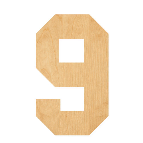 Number 20 Wood Cutout for Crafts, Unfinished Baltic Birch Craft Shape