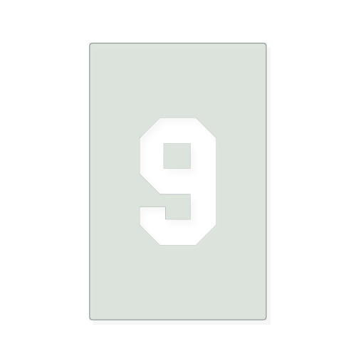 Number 20 Reusable Mylar Stencil, 10 mil Plastic Paint Stencil for Crafts and Decor