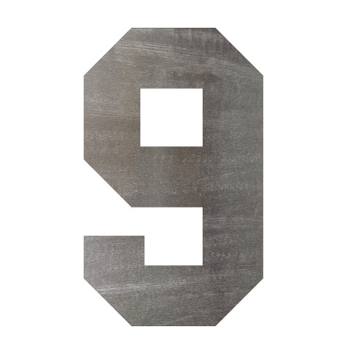 Number 20 Steel Cutout Shape, Raw Metal Wall Art and Craft Supply
