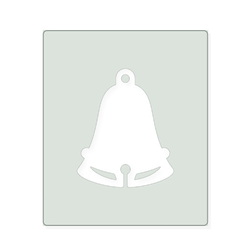Jingle Bell Reusable Mylar Stencil, 10 mil Plastic Paint Stencil for Crafts and Decor