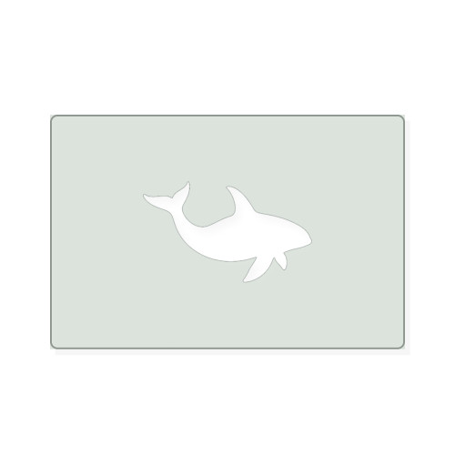 Killer Whale Reusable Mylar Stencil, 10 mil Plastic Paint Stencil for Crafts and Decor