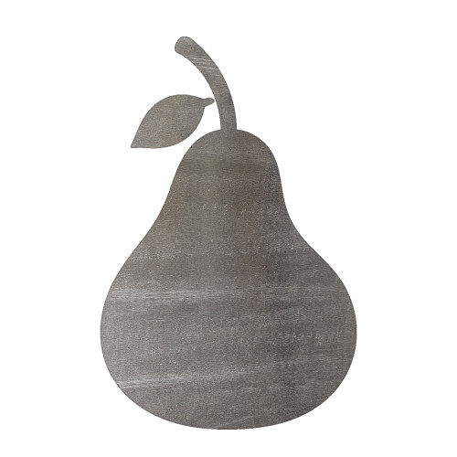 Pear 1 Steel Cutout Shape, Raw Metal Wall Art and Craft Supply