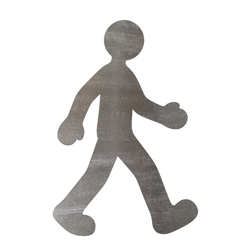 Person Steel Cutout Shape, Raw Metal Wall Art and Craft Supply