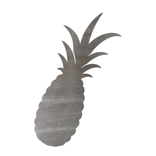 Pineapple 2 Steel Cutout Shape, Raw Metal Wall Art and Craft Supply