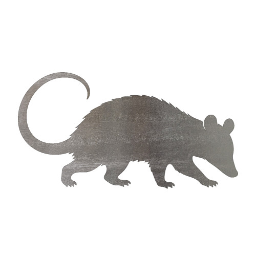 Possum Steel Cutout Shape, Raw Metal Wall Art and Craft Supply