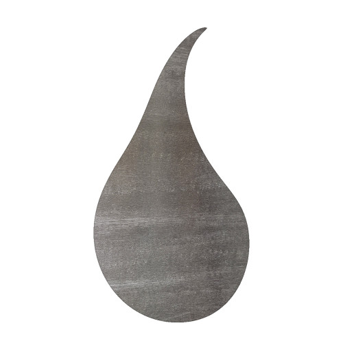 Rain Drop Steel Cutout Shape, Raw Metal Wall Art and Craft Supply