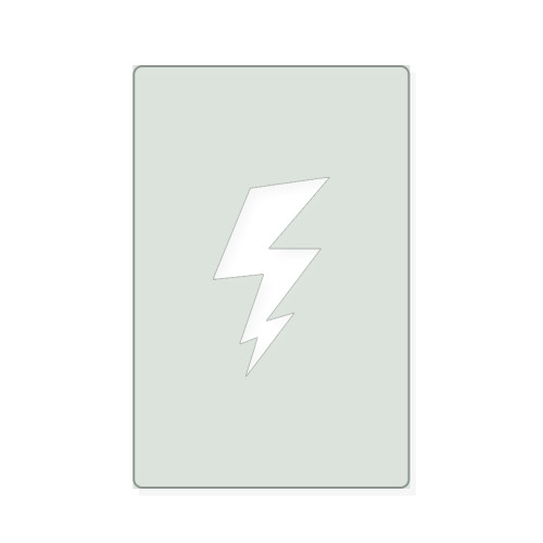 Lightning Bolt Reusable Mylar Stencil, 10 mil Plastic Paint Stencil for Crafts and Decor