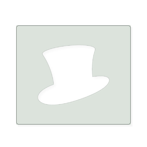 Magic Hat Reusable Mylar Stencil, 10 mil Plastic Paint Stencil for Crafts and Decor