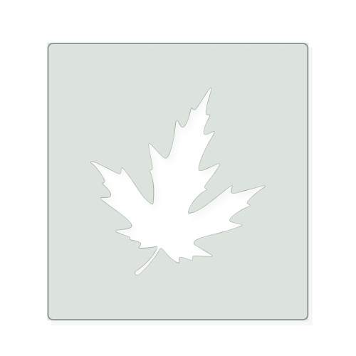 Maple Leaf 1 Reusable Mylar Stencil, 10 mil Plastic Paint Stencil for Crafts and Decor