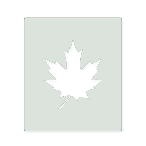 Maple Leaf 2 Reusable Mylar Stencil, 10 mil Plastic Paint Stencil for Crafts and Decor
