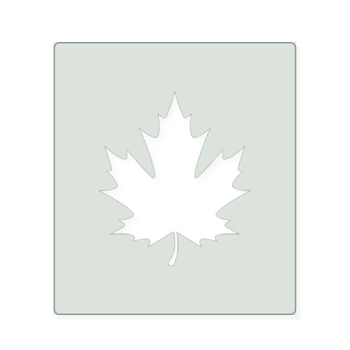 Maple Leaf 3 Reusable Mylar Stencil, 10 mil Plastic Paint Stencil for Crafts and Decor