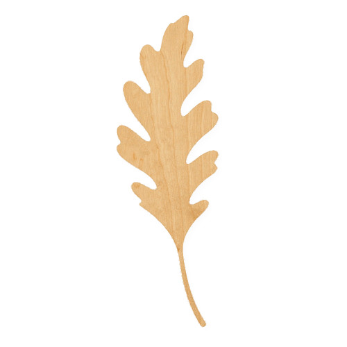 Oak Leaf 4 Wood Cutout for Crafts, Unfinished Baltic Birch Craft Shape