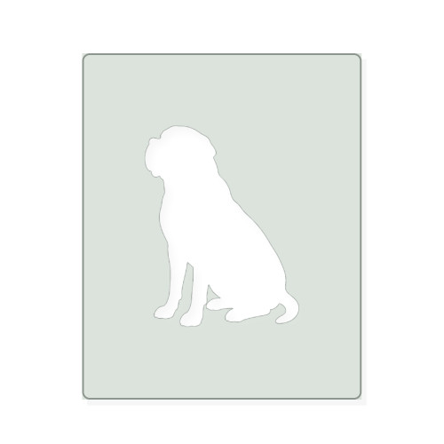 Mastiff Reusable Mylar Stencil, 10 mil Plastic Paint Stencil for Crafts and Decor