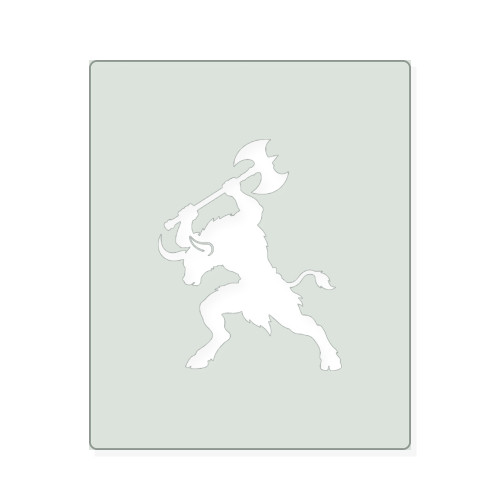 Minotaur Reusable Mylar Stencil, 10 mil Plastic Paint Stencil for Crafts and Decor