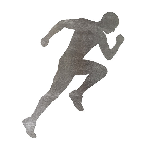 Runner Steel Cutout Shape, Raw Metal Wall Art and Craft Supply