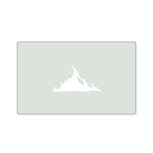 Mountain Peak Reusable Mylar Stencil, 10 mil Plastic Paint Stencil for Crafts and Decor