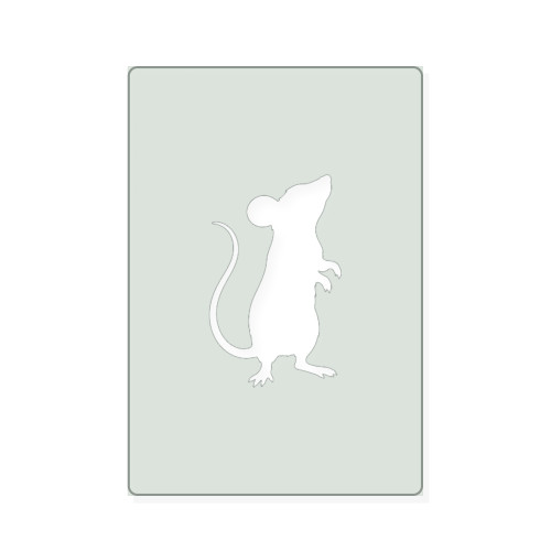 Mouse 1 Reusable Mylar Stencil, 10 mil Plastic Paint Stencil for Crafts and Decor