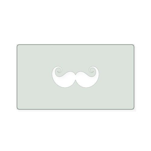 Moustache Reusable Mylar Stencil, 10 mil Plastic Paint Stencil for Crafts and Decor