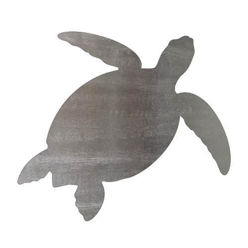 Sea Turtle 1 Steel Cutout Shape, Raw Metal Wall Art and Craft Supply