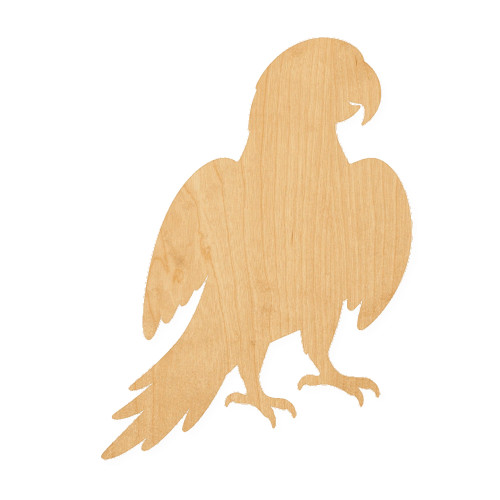 Parrot 2 Wood Cutout for Crafts, Unfinished Baltic Birch Craft Shape