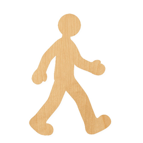 Person Wood Cutout for Crafts, Unfinished Baltic Birch Craft Shape