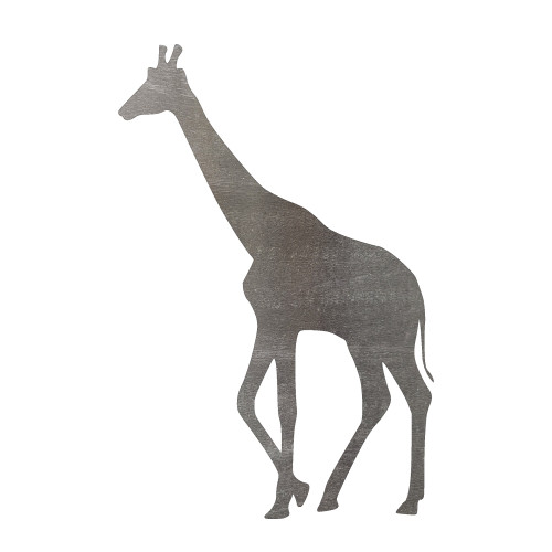 Giraffe 3 Steel Cutout Shape, Raw Metal Wall Art and Craft Supply
