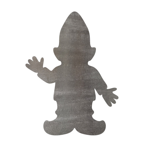 Gnome Steel Cutout Shape, Raw Metal Wall Art and Craft Supply