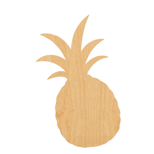 Pineapple 3 Wood Cutout for Crafts, Unfinished Baltic Birch Craft Shape