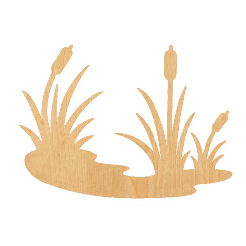 Pond Wood Cutout for Crafts, Unfinished Baltic Birch Craft Shape