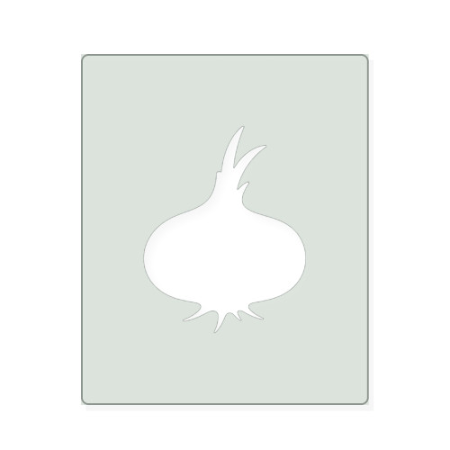 Onion 2 Reusable Mylar Stencil, 10 mil Plastic Paint Stencil for Crafts and Decor