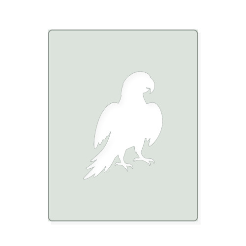 Parrot 2 Reusable Mylar Stencil, 10 mil Plastic Paint Stencil for Crafts and Decor