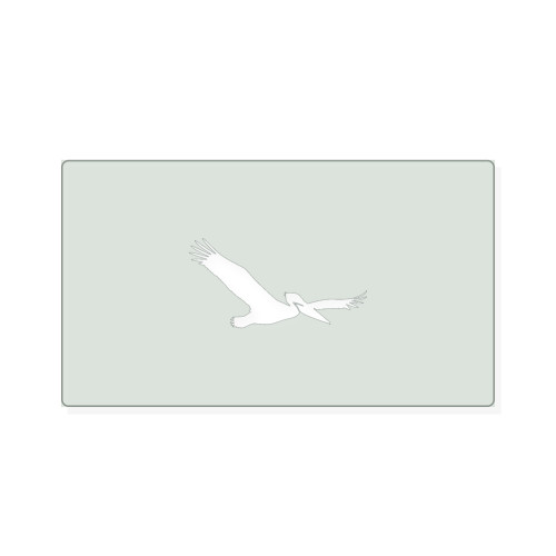 Pelican 2 Reusable Mylar Stencil, 10 mil Plastic Paint Stencil for Crafts and Decor