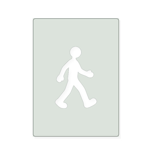 Person Reusable Mylar Stencil, 10 mil Plastic Paint Stencil for Crafts and Decor