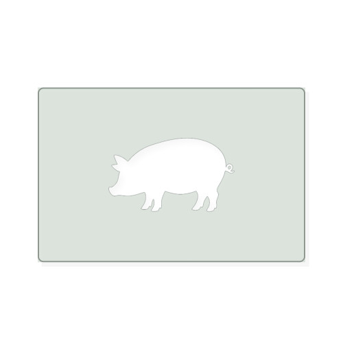 Pig 1 Reusable Mylar Stencil, 10 mil Plastic Paint Stencil for Crafts and Decor