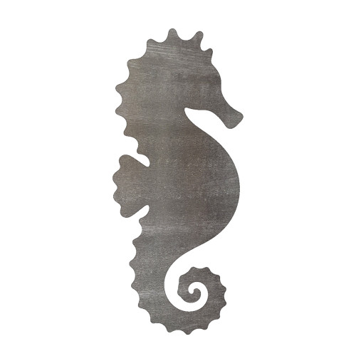 Seahorse Steel Cutout Shape, Raw Metal Wall Art and Craft Supply