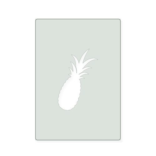 Pineapple 2 Reusable Mylar Stencil, 10 mil Plastic Paint Stencil for Crafts and Decor