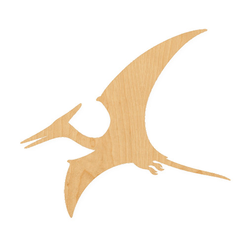 Pterodactyl Wood Cutout for Crafts, Unfinished Baltic Birch Craft Shape