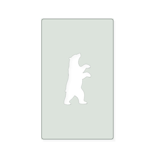 Polar Bear Reusable Mylar Stencil, 10 mil Plastic Paint Stencil for Crafts and Decor