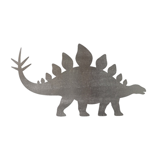 Stegosaurus 1 Steel Cutout Shape, Raw Metal Wall Art and Craft Supply