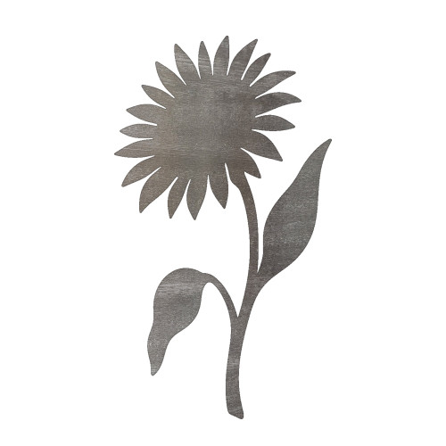 Sunflower 4 Steel Cutout Shape, Raw Metal Wall Art and Craft Supply