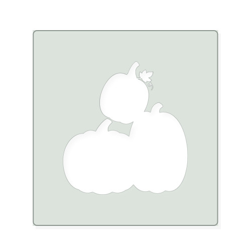Pumpkin Stack Reusable Mylar Stencil, 10 mil Plastic Paint Stencil for Crafts and Decor