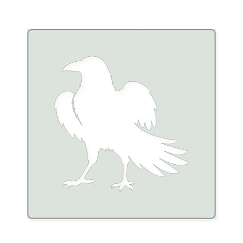 Raven 1 Reusable Mylar Stencil, 10 mil Plastic Paint Stencil for Crafts and Decor