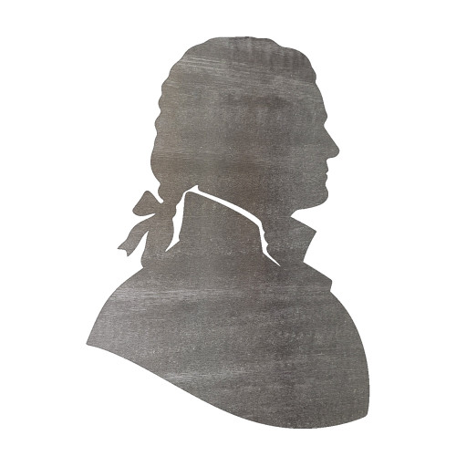 Thomas Jefferson Steel Cutout Shape, Raw Metal Wall Art and Craft Supply