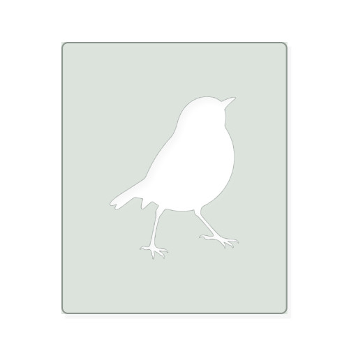 Robin 3 Reusable Mylar Stencil, 10 mil Plastic Paint Stencil for Crafts and Decor