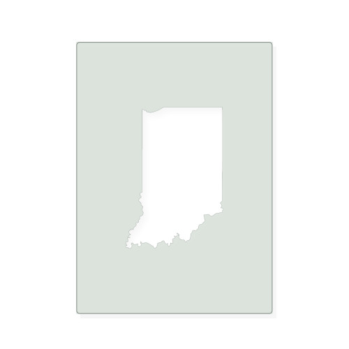 Indiana Reusable Mylar Stencil, 10 mil Plastic Paint Stencil for Crafts and Decor