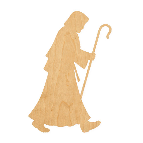 Shepherd Wood Cutout for Crafts, Unfinished Baltic Birch Craft Shape