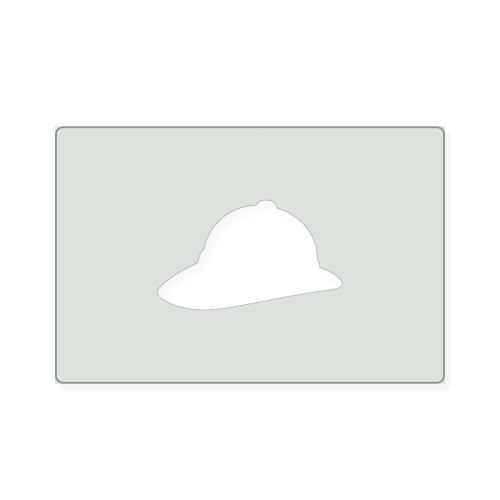 Safari Hat Reusable Mylar Stencil, 10 mil Plastic Paint Stencil for Crafts and Decor